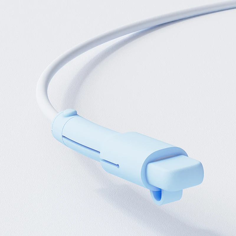 Silicone Usb Charger Cable Protector De Spiral Cable Sleeves Cover Cargador Type C to Lightning Data Line for Iphone Original