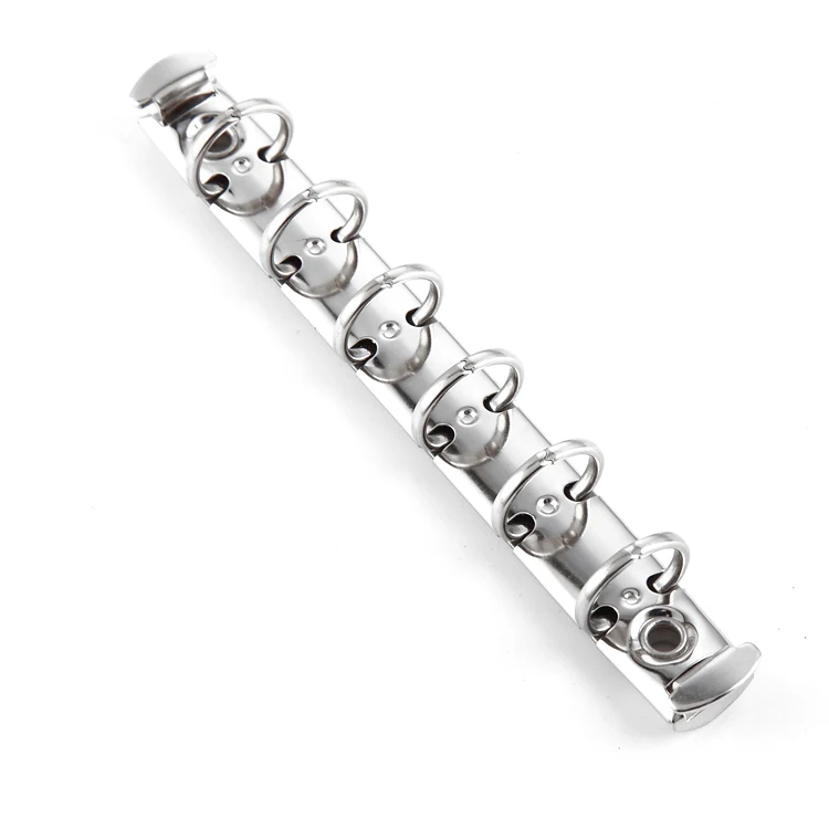 mini 6 ring binder clip loose leaf paper clip stationery rings mini binder clips