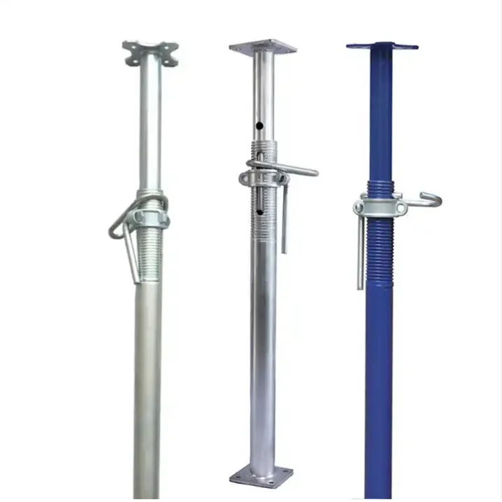 Color coated formwork adjustable scaffolding steel props with square flower plate used scaffolding props for sale in uae