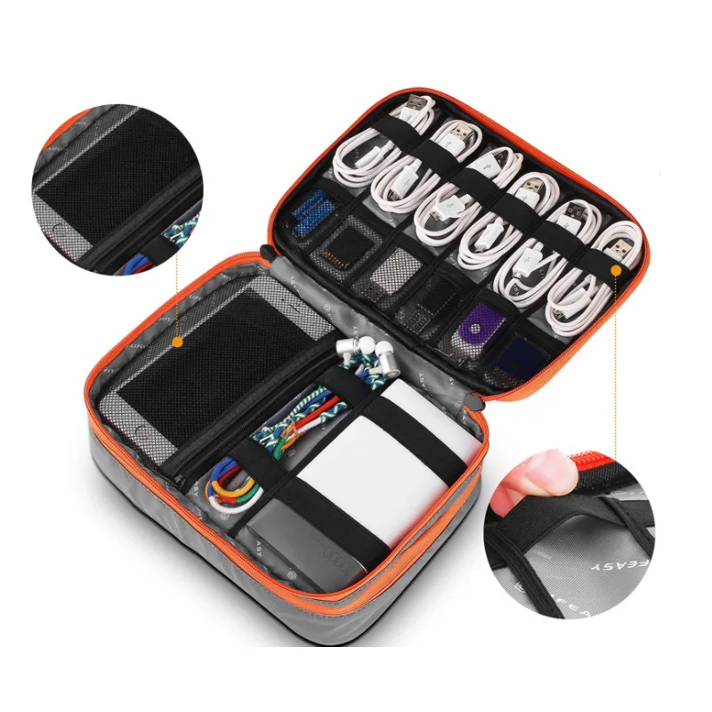 electronic storage case travel bag for cables device