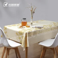 Хит продаж, водонепроницаемые одноразовые биоразлагаемые красочные скатерти для кофейни