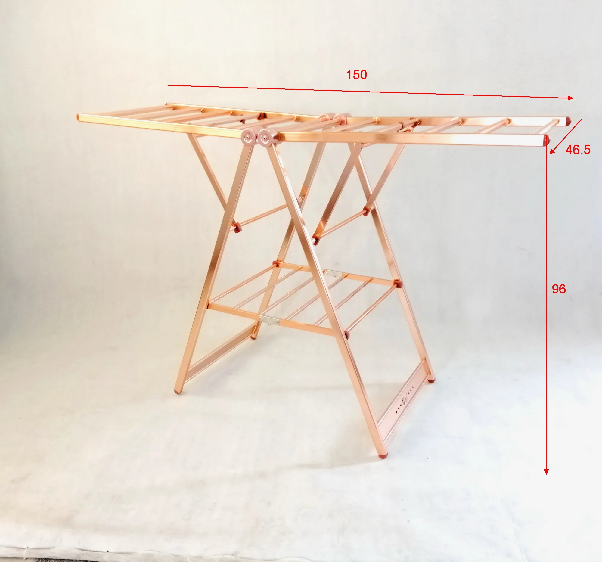 AL-8019C-1.3  Aluminum Alloy Foldable Hanger Clothes Drying Rack Cloth Dryer Stand Folding Garment Laundry Rack