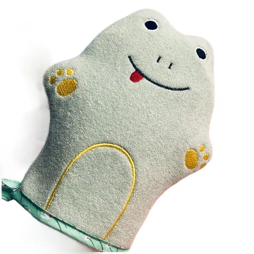 Pet Bath Glove Double Sided Five Fingers Brushes Sponges Scrubbers Single Finger Polyester Scrub Frothing Sponge Shower