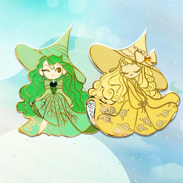 Kunshan Factory great quality custom shiny surface Fantasy Pin Custom Gold Plated pearlescent Hard Enamel Pin