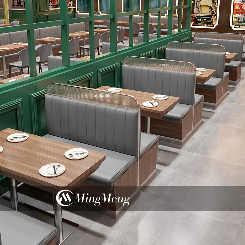 Dining Seating Booth Sets For Restaurant Furniture Customized Seating Fast Food Restaurant Sofa Booth
