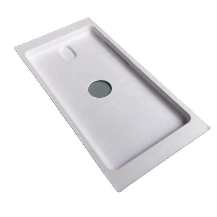 Hot sale electronic molded sugarcane bagasse packing cell phone trays pulp packaging