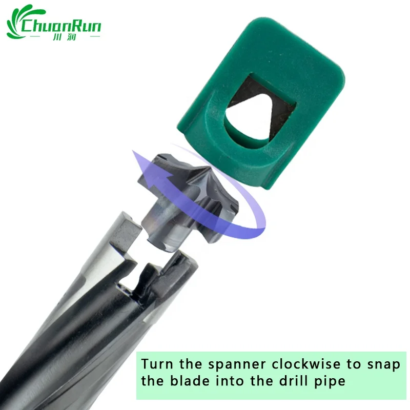 Chuanrun crown дрель самоблокирующийся ICD Расширенный U Сменное лезвие 3D5D8D10D12D extra long