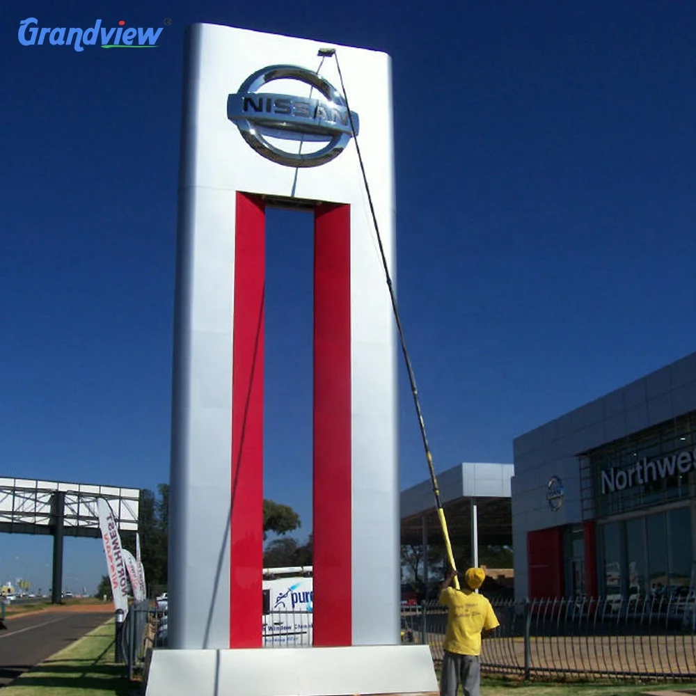 4S Car shop double side front sign aluminum signage outdoor waterproof pylon sign Auto pylon sign