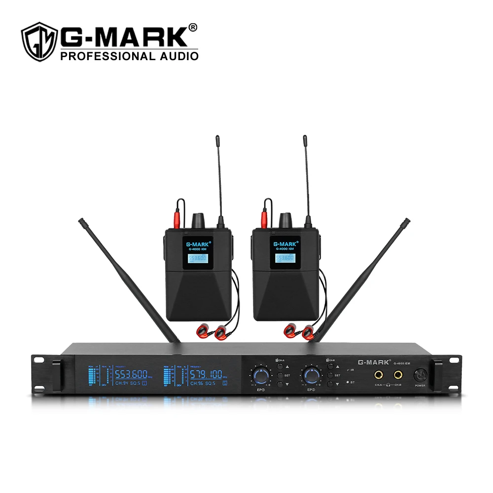 G-MARK G4000 IEM UHF беспроводной этап возвращение в ухо системы мониторинга для сцены гитары Studio группа