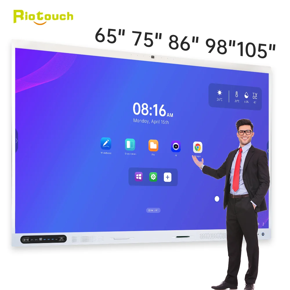 2024 new products Riotouch OEM RK3588  Interactive Panel smart interactive Smart board for school interactive whiteboard