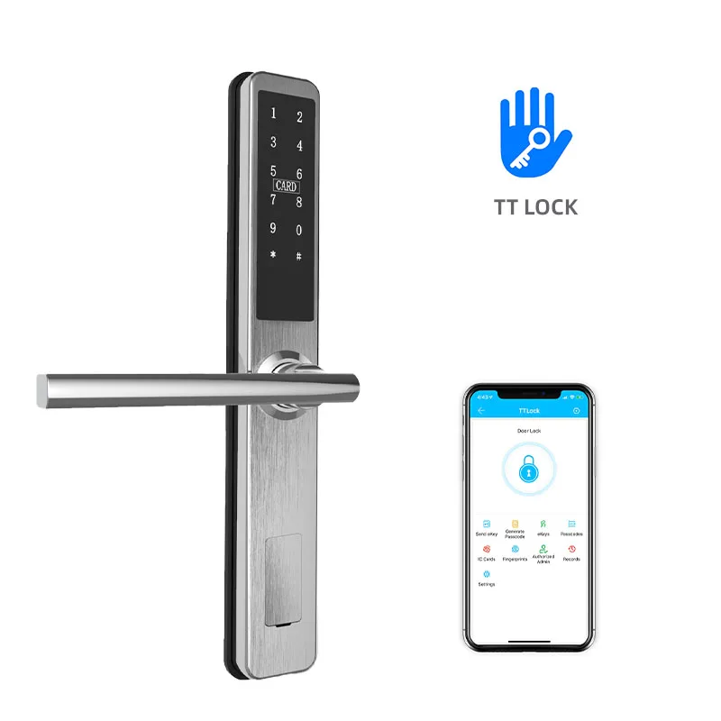 ONLENSE Smart BLE TTLOCK App отпечаток пальца цифровой пароль алюминиевый сплав дверной замок
