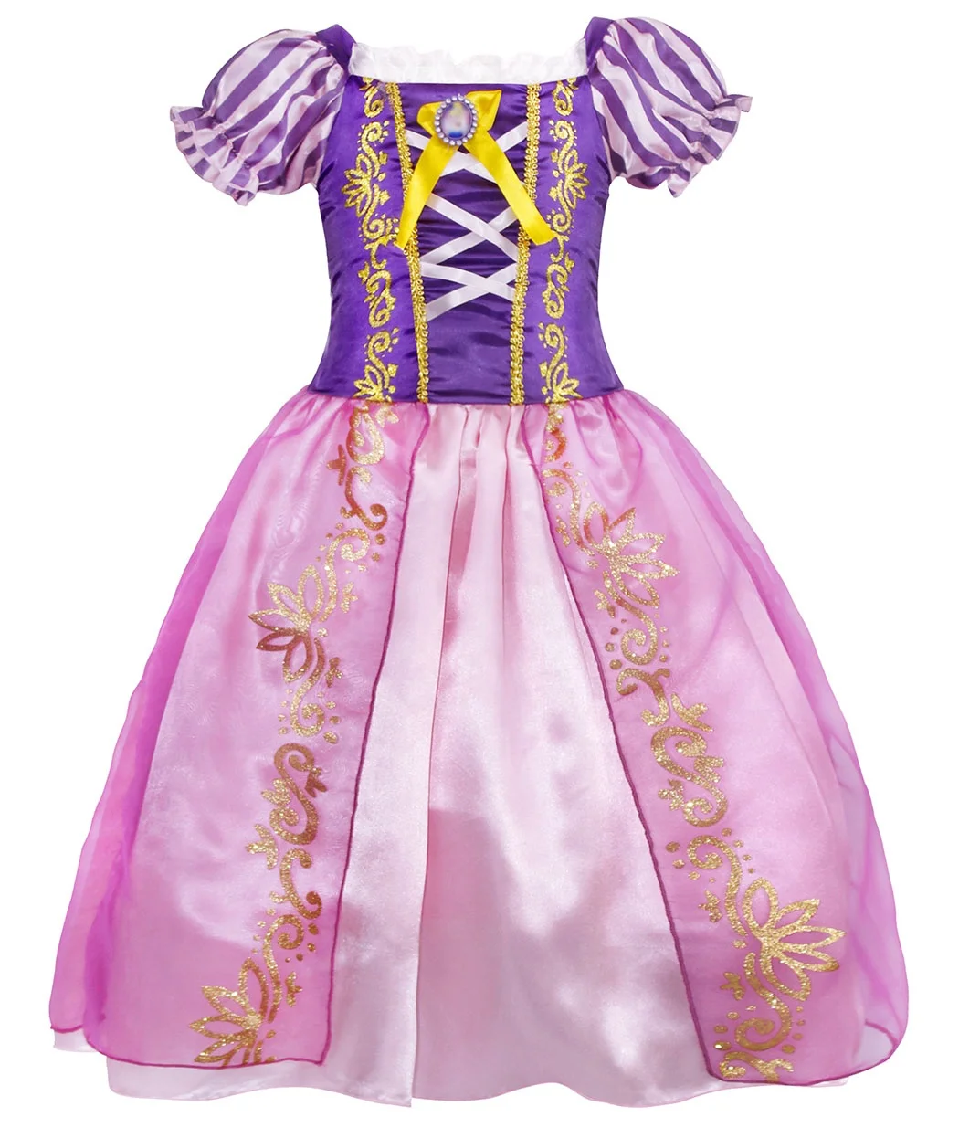 Wholesale Rapunzel Girls Suit Dress Plus 7 Accessories Princess Party Dress Girls Costume