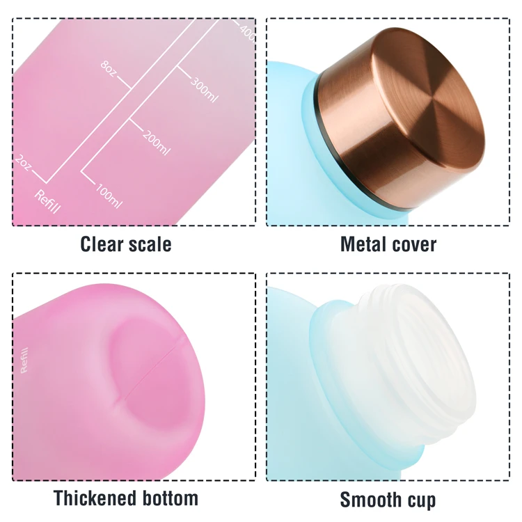 K & B 1L Large Capacity Plastic Gym Water Bottle Custom Matte Sport Water Bottle With Time Marker