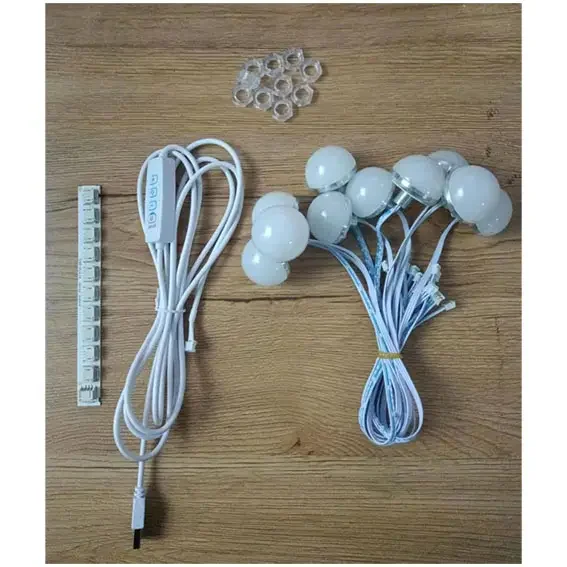 Hollywood-style Perforatfoldingt Modern 80 Button Switchfemale 50000 High Color Rendering 5V 35mm Makeup Mirror Led Bulb