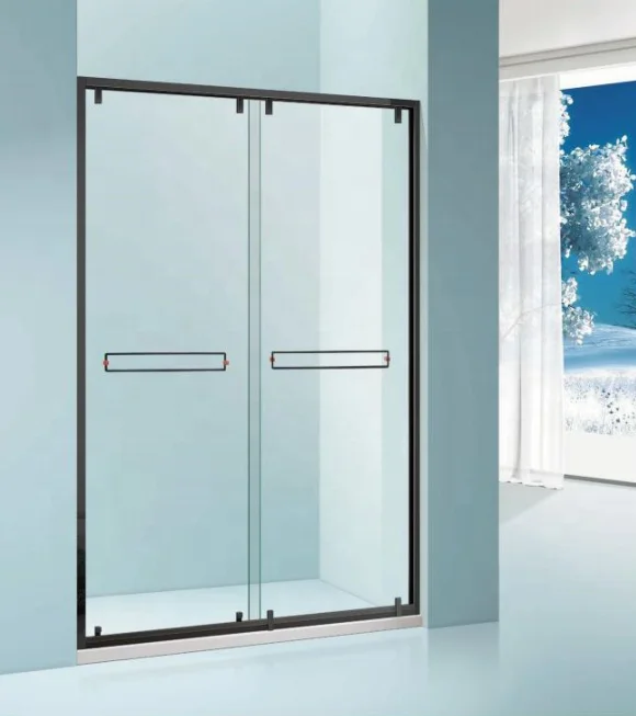 Latest designs interior door stainless steel toilet glass doors with tempered glass