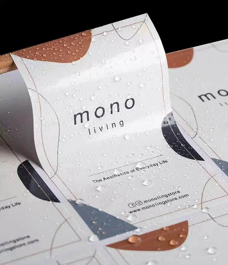 Label printing factory made adhesive paper/ vinyl die cutting sticker with customized logo