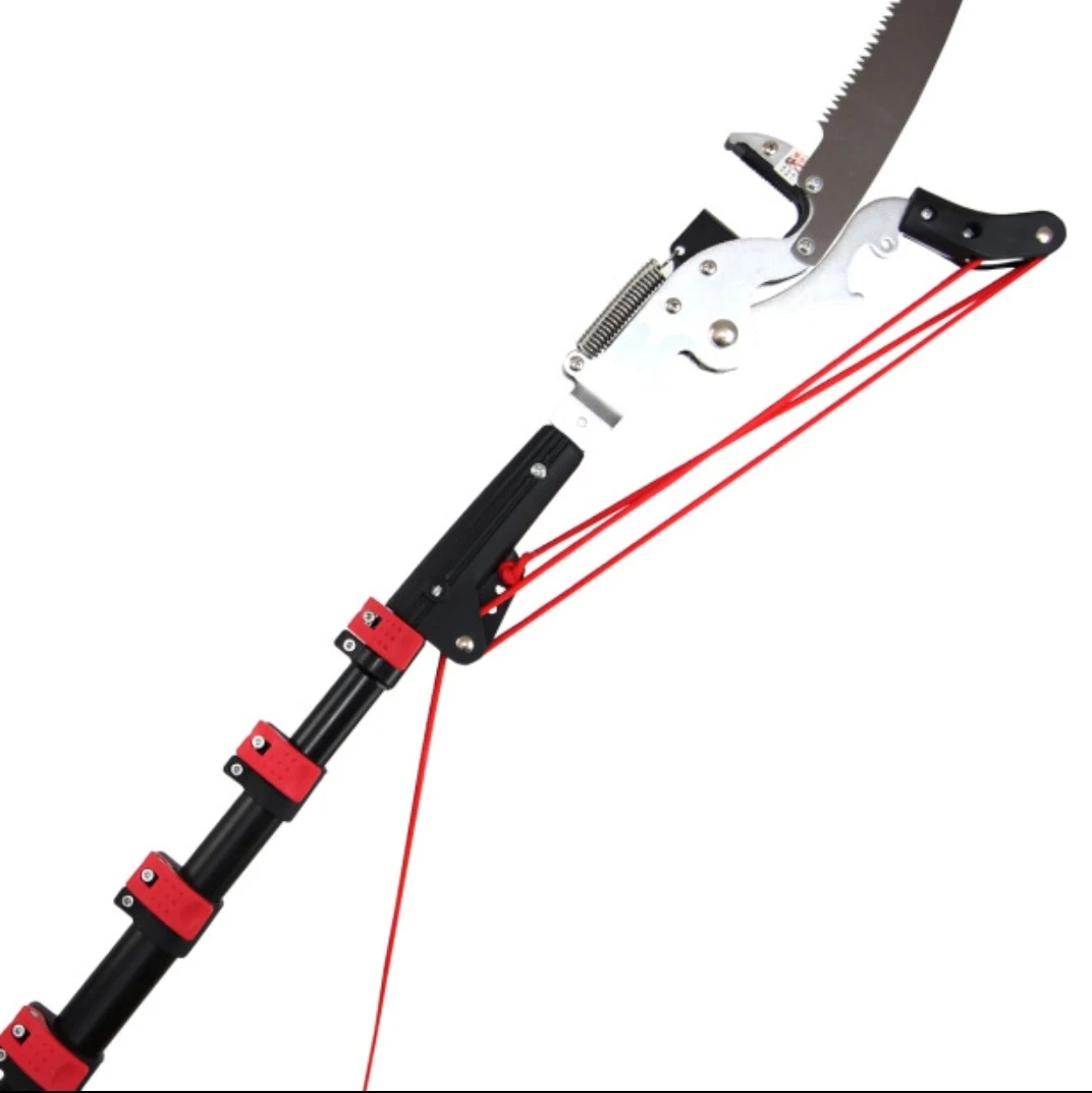 SP450 long telescopic tree pruner equipment and tree branch cutting tools with telescopic pole