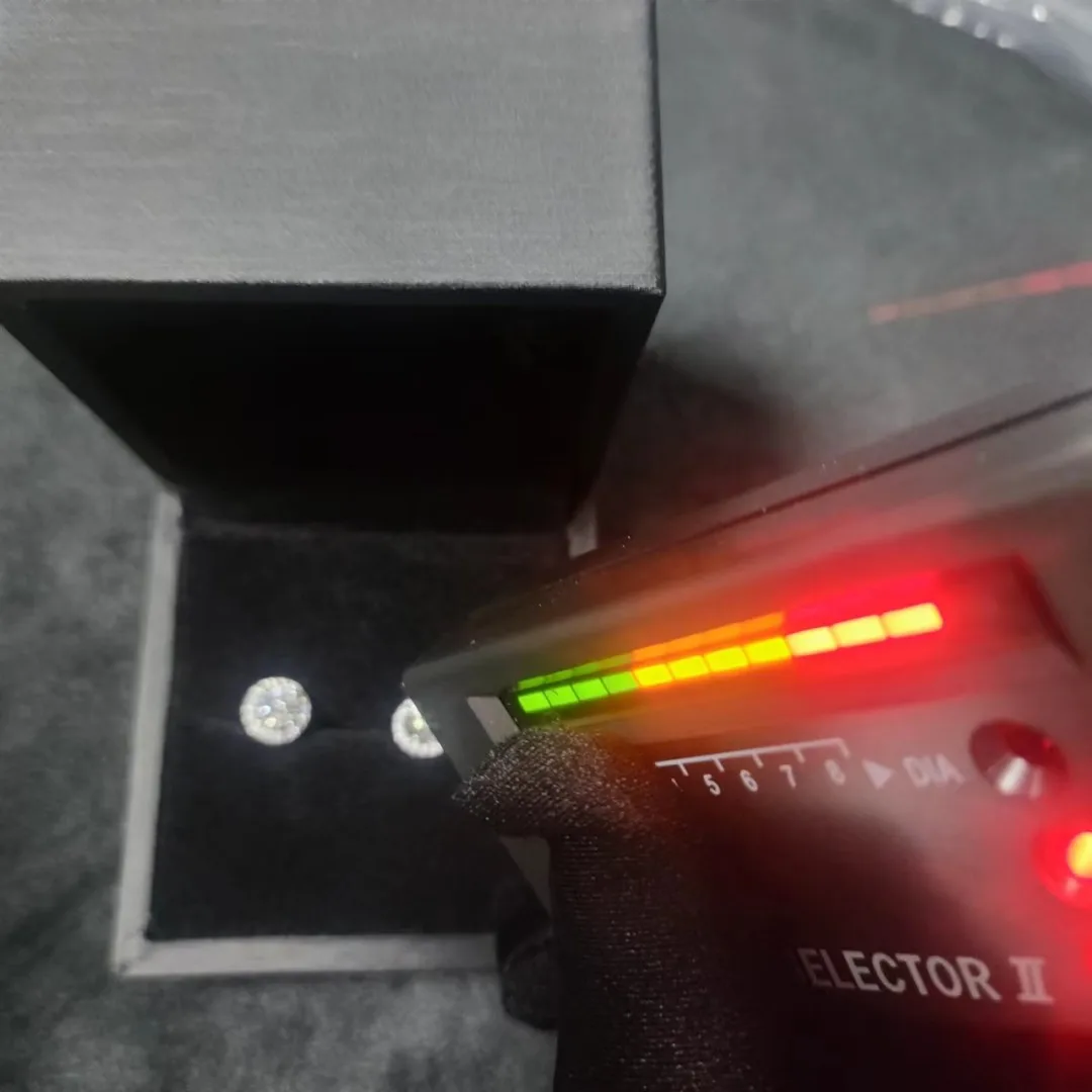 Luxury Wholesale Price Easily Wear VVS Moissanite Hip Hop S92510K 14K Gold Plated Diamond Stud Earrings