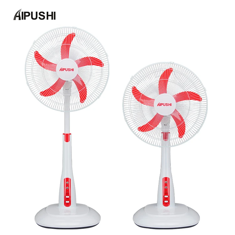 Вентилятор с перезаряжаемым аккумулятором, стоячий Осциллирующий вентилятор-подставка, тихий регулируемый по высоте Настольный вентилятор
