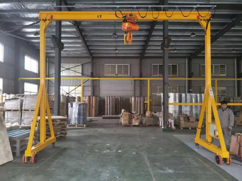 Easy operation industrial 1 ton capacity mobile gantry crane for sale