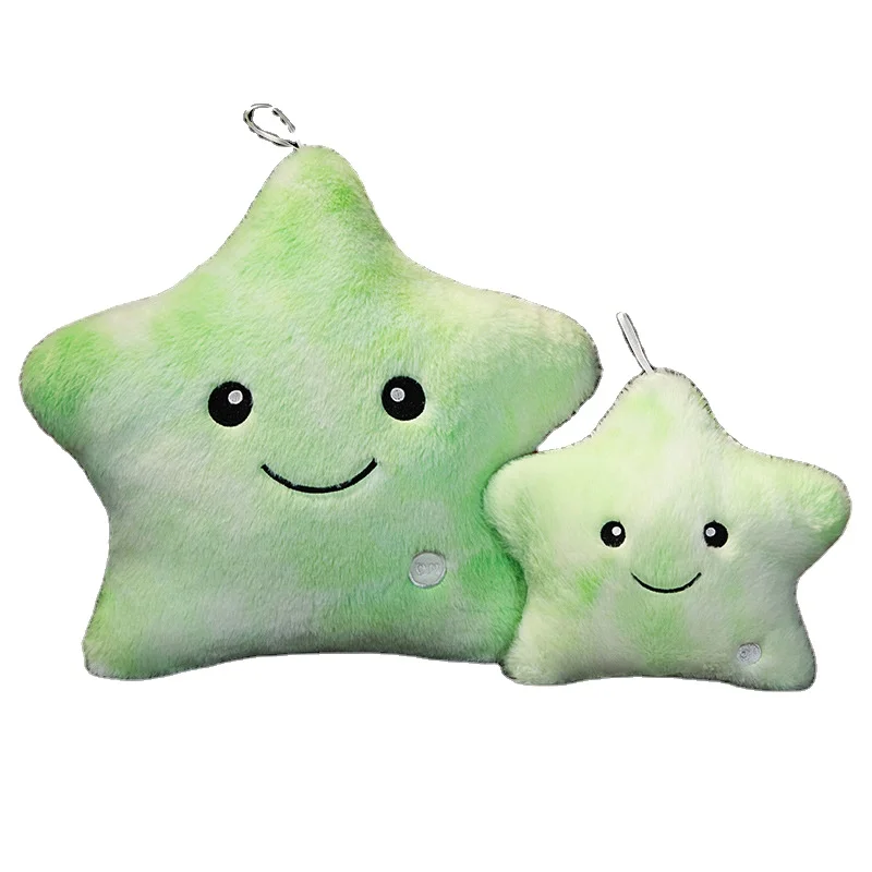 CHIQUE New Arrival Customized Children Kids Cute Colorful Stars Animal Doll Stuffed MOON Plush Toy With Led Light