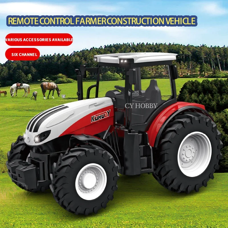 No.6631/No. 6632  hot selling RC farm trucks  1/24 2.4G 6CH Mini Remote control Farm tractor supply Toys for kids