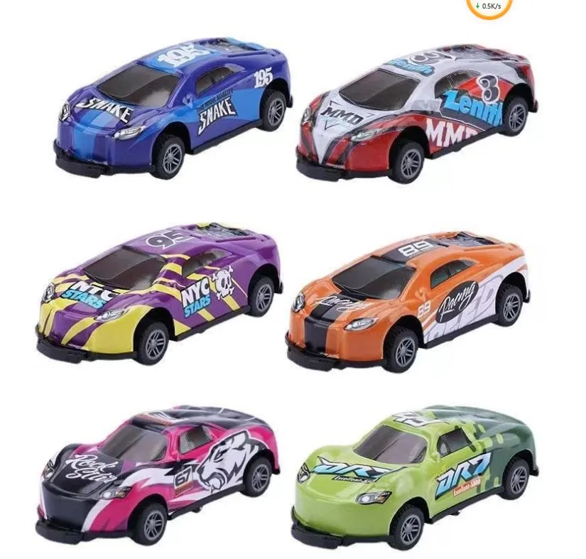 2022 jump Stunt 360 Rotatable Toy Car Pull Back Vehicles Toys Mini Alloy Push Back Catapult Impact bounce cars