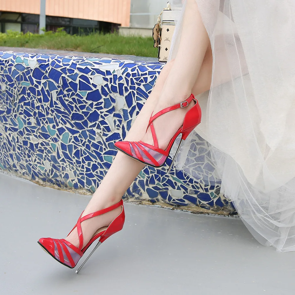 Large size 44 45 46 women sexy heels 16cm extreme high women sexy heels