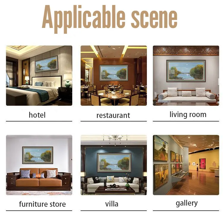 custom modern large size oil painting on canvas abstract gold line wall art canvas poster print for living room