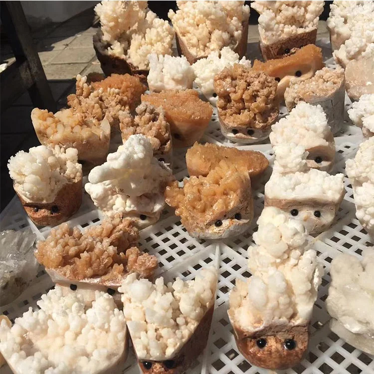 Wholesale Natural Hedgehog Shaped Crystal Cluster Crafts
