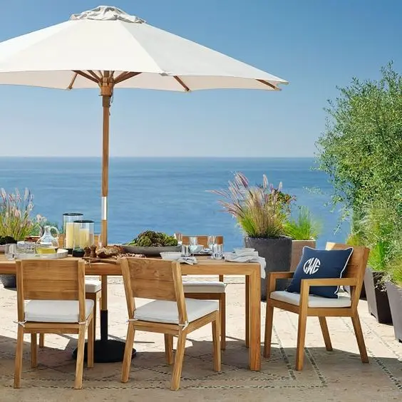 modern fashion sun waterproof fabric high quality patio garden outdoor umbrella for sale