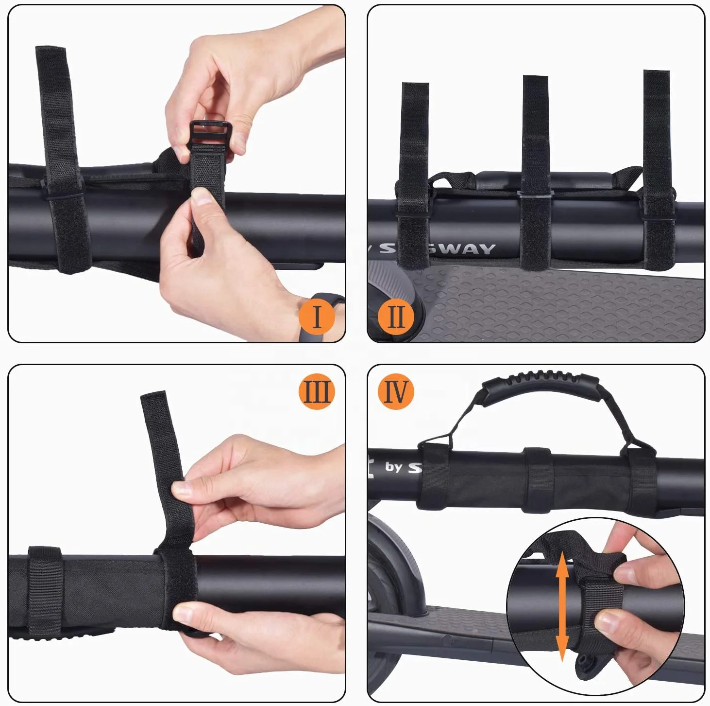 Handle Carry Strap For Electric Scooter Strong Adjustable Portable Hand Belt Kick scooter Accessories