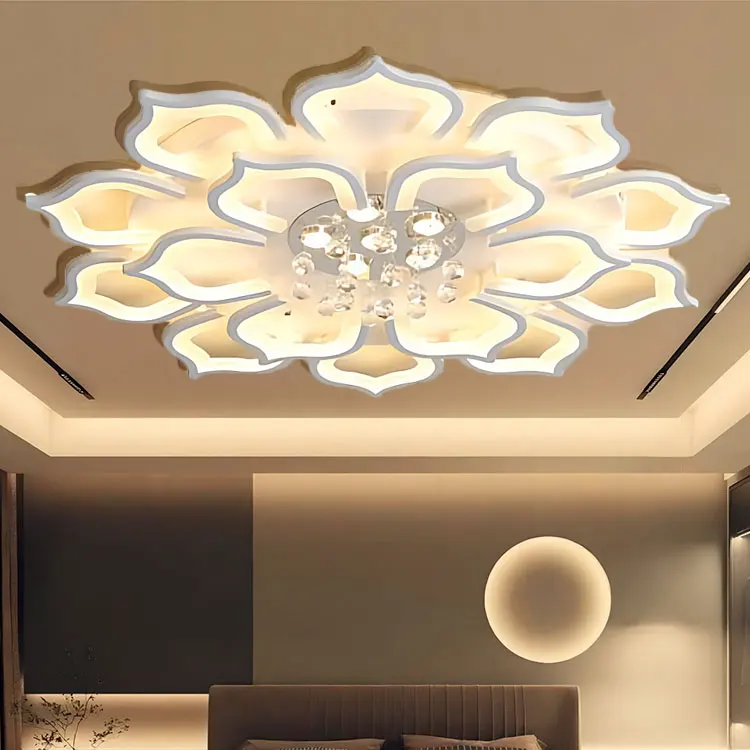 Hot Sale 2024 New Trend Modern Black Dimmable Decoration Fixtures House Light LED Ceiling Lamp
