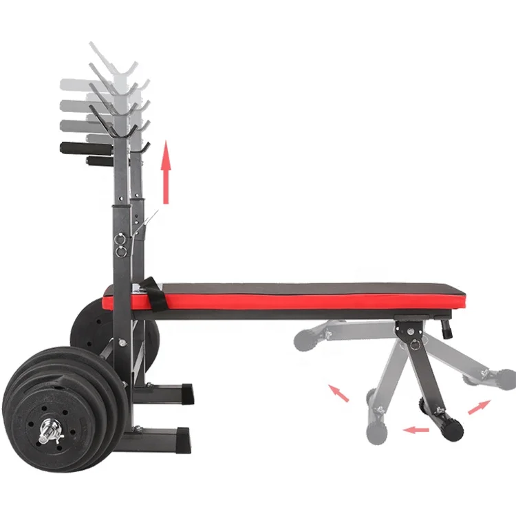 Squat Stand Half Heavy Duty Adjustable Squat Rack Squat Rack Leg Press Attachment Weight Bench Set With Squat Rack Frame Deep