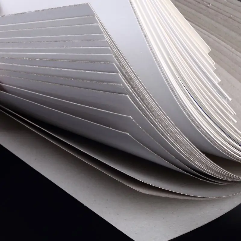 100% Virgin Bleached Wood Pulp Quality 210-400 Gsm Offset Printing Duplex Coated Grey Board Paper