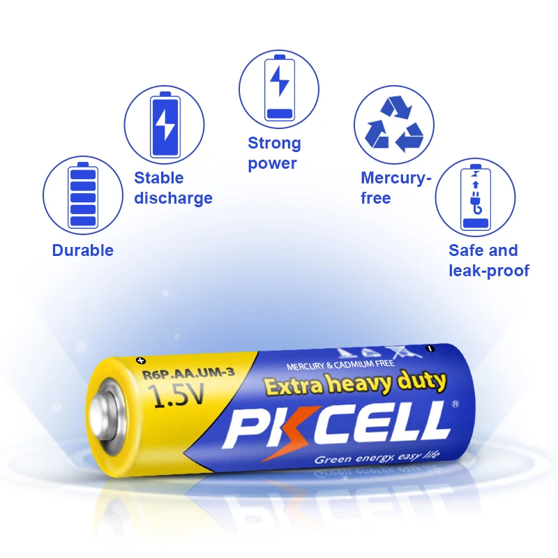 PKCELL brand or OEM 1.5v  super heavy duty  battery aa size  r6p um3 with high quality