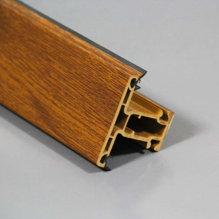 upvc door profile manufacturers asa co-extrusion upvc profile laminated