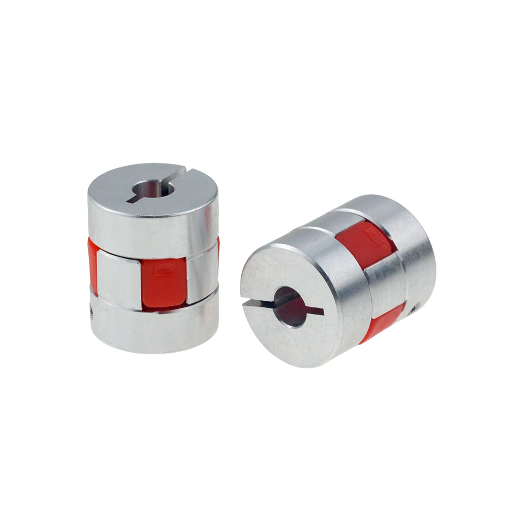 Jaw Coupling D20 L25mm Coupling Stepper Motor 5mm 8mm Plum Shaped Clamp  shaft coupling For Servo Motor