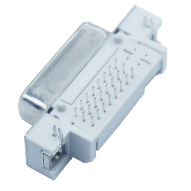 Male 24Pin Dip 90 Degree Plug Type Right Angle Computer DVI Connector
