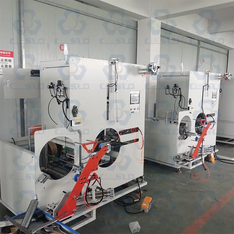Full Automatic Polyester Polypropylene PET PP PLC Controlled Strapping Band Roll Winding Machine