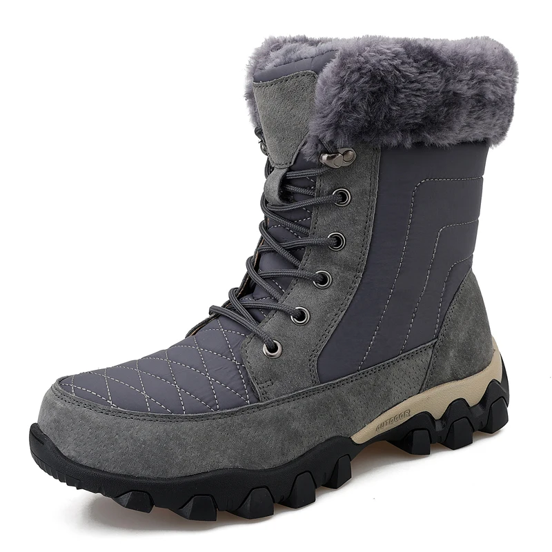 Hot Selling Waterproof Fashion Shoes Warm stylish Snow men very warm winter boots size 39-48