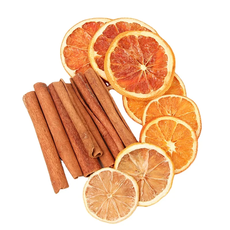 100% Natural Decorative Orange Slice Cinnamon Roll Stick for Candle Cake Bake DIY Material Dried Plants for Christmas