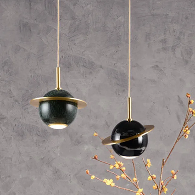 Modern Marble Pendant Light Indoor Decoration Hanging Lamp Indoor Luxury Led Ceiling Chandeliers