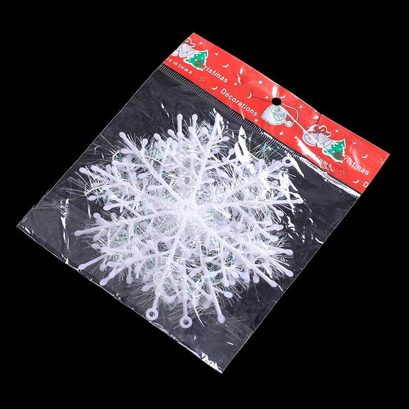 big snow Plastic Christmas snowflake pendants Christmas tree decorations