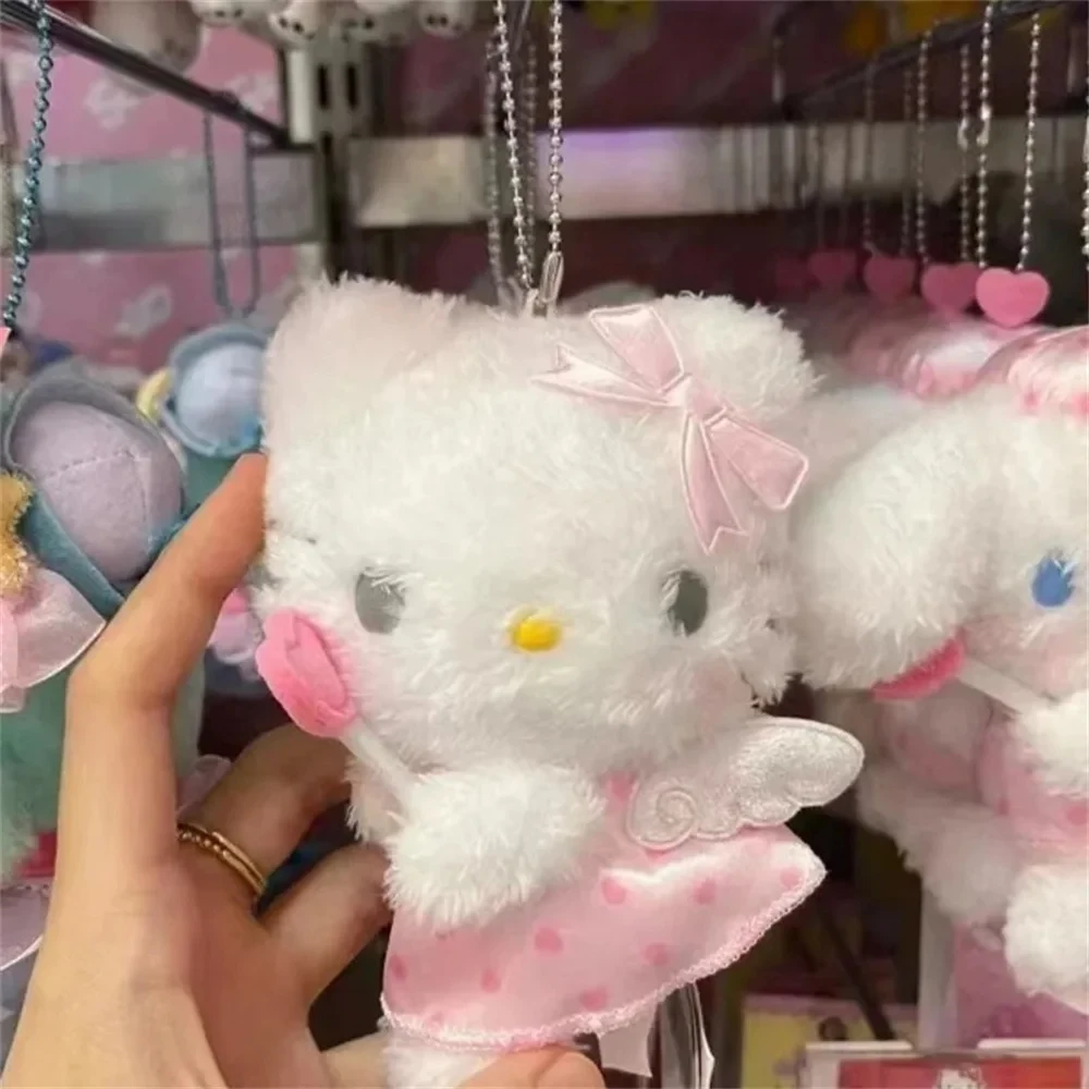 Оптовая продажа плюшевый брелок KT Cat кукла-Ангел-Купидон аниме милая мультяшная Детская плюшевая цепочка для ключей кулон подарки