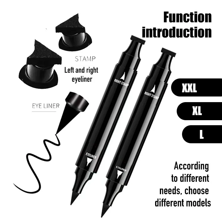 Waterproof Double-Headed Gel Eyeliner Moisturizing Vegan Eye Liner with Custom Logo and Liquid Eraser