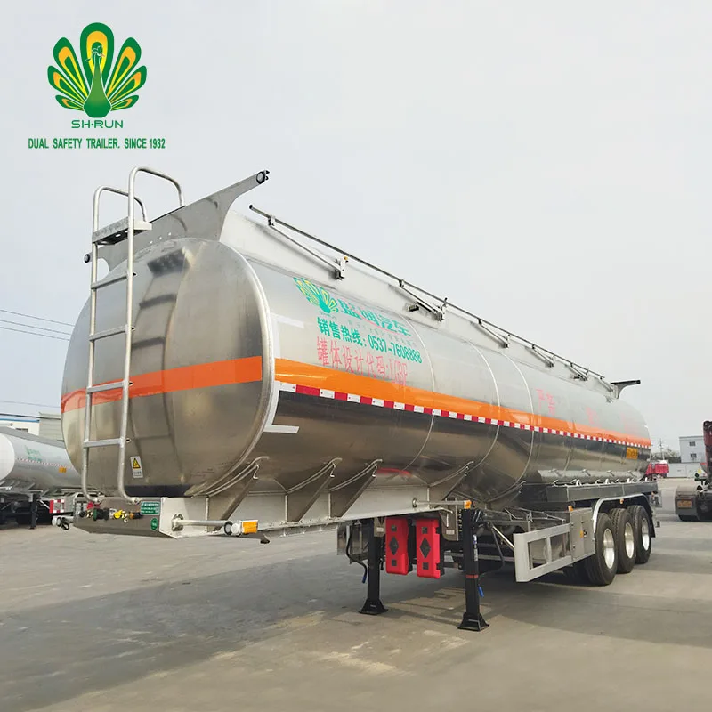Quality manufacture 42000 Liters Aluminium Alloy Tank Road Tanker Tank Semi Trailers