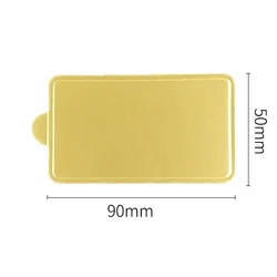 Disposable 100 Pack Rectangle Mini Pastries Round Triangle Cake Bases Mousse Cake Boards for Wedding Party Cup