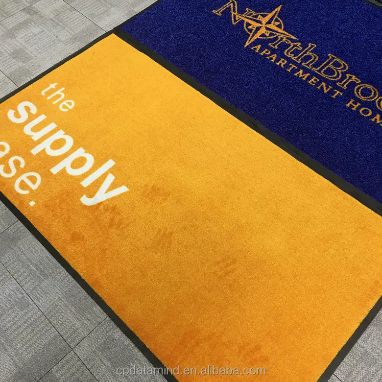 Custom Doormats 100% Nylon Pile Luxury Logo Carpet Logo Rugs