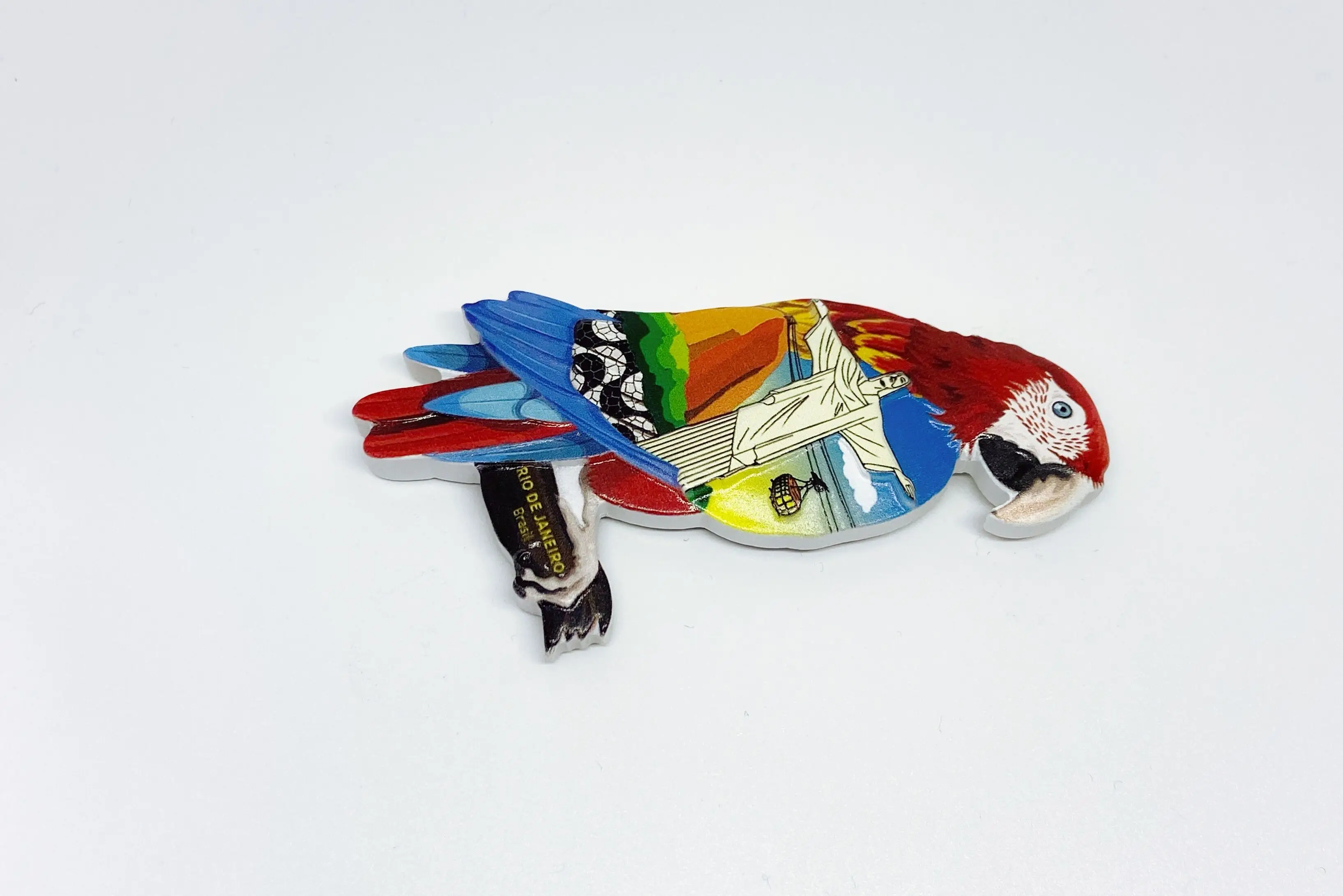 YIWU BaiWen  Wholesale promotional gift  customized  Brazil tourist  souvenir gift   3D  resin fridge magnet